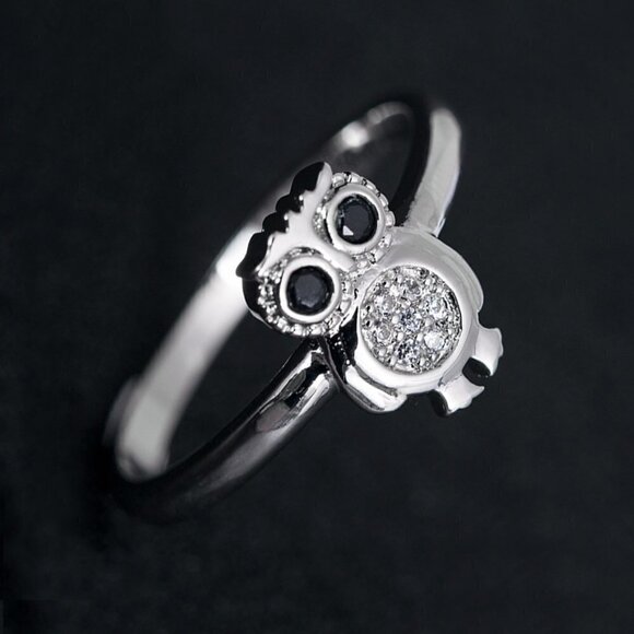 🎀  925 Silver Plated 3A CZ Cute Ring for Men Women, FB16FA1042 - Picture 6 of 6